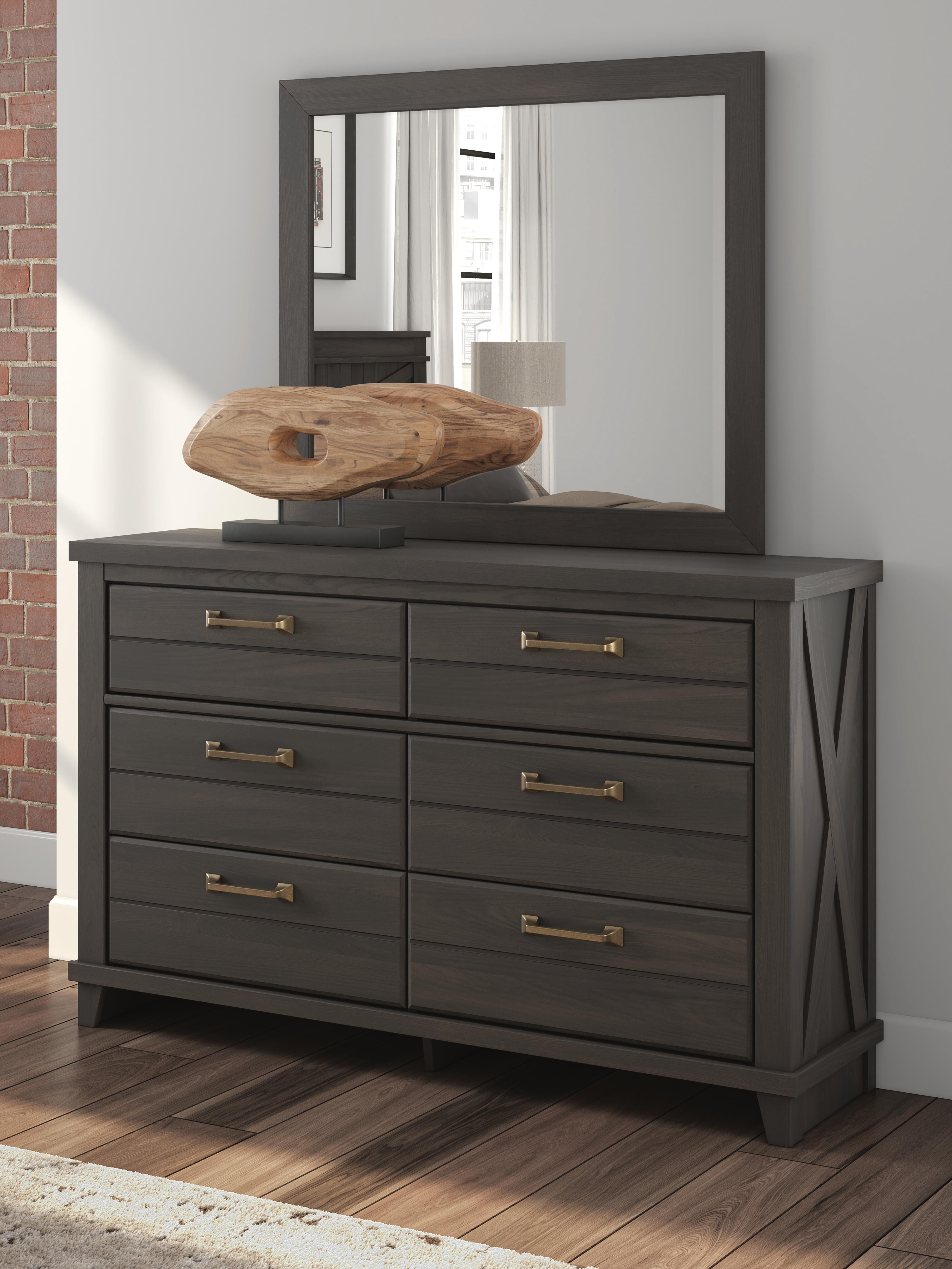Diamond Furniture - Ashley Furniture - Vonitta Bay Dresser and Mirror - Dresser and Mirror - PCB2648B1