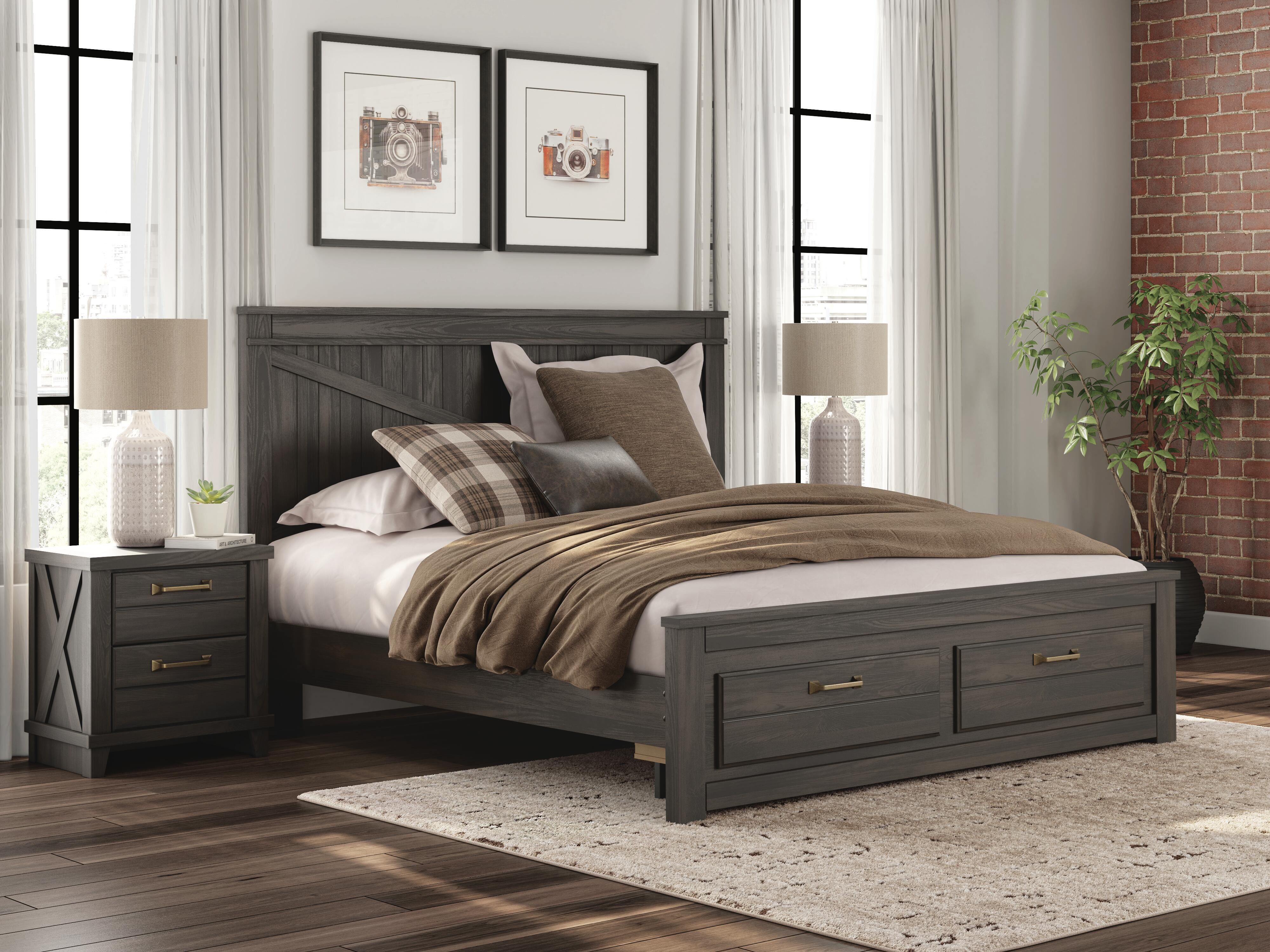 Diamond Furniture - Ashley Furniture - Vonitta Bay King Panel Storage Bed - King Panel Storage Bed - PCB2648B25