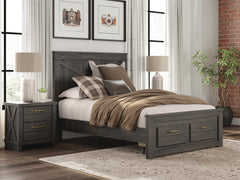 Diamond Furniture - Ashley Furniture - Vonitta Bay Full Panel Platform Storage Bed - Full Panel Platform Storage Bed - PCB2648B9