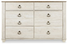Willowton Queen Sleigh Bed, Dresser and Chest