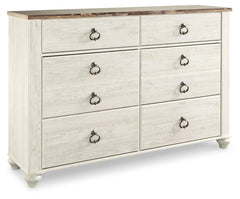 Willowton Full Panel Bed, Dresser, Chest and Nightstand