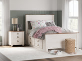 Diamond Furniture - Ashley Furniture - Willowton Full Panel Bed with 2 Storage Drawers - Full Panel Bed with 2 Storage Drawers - B267B22