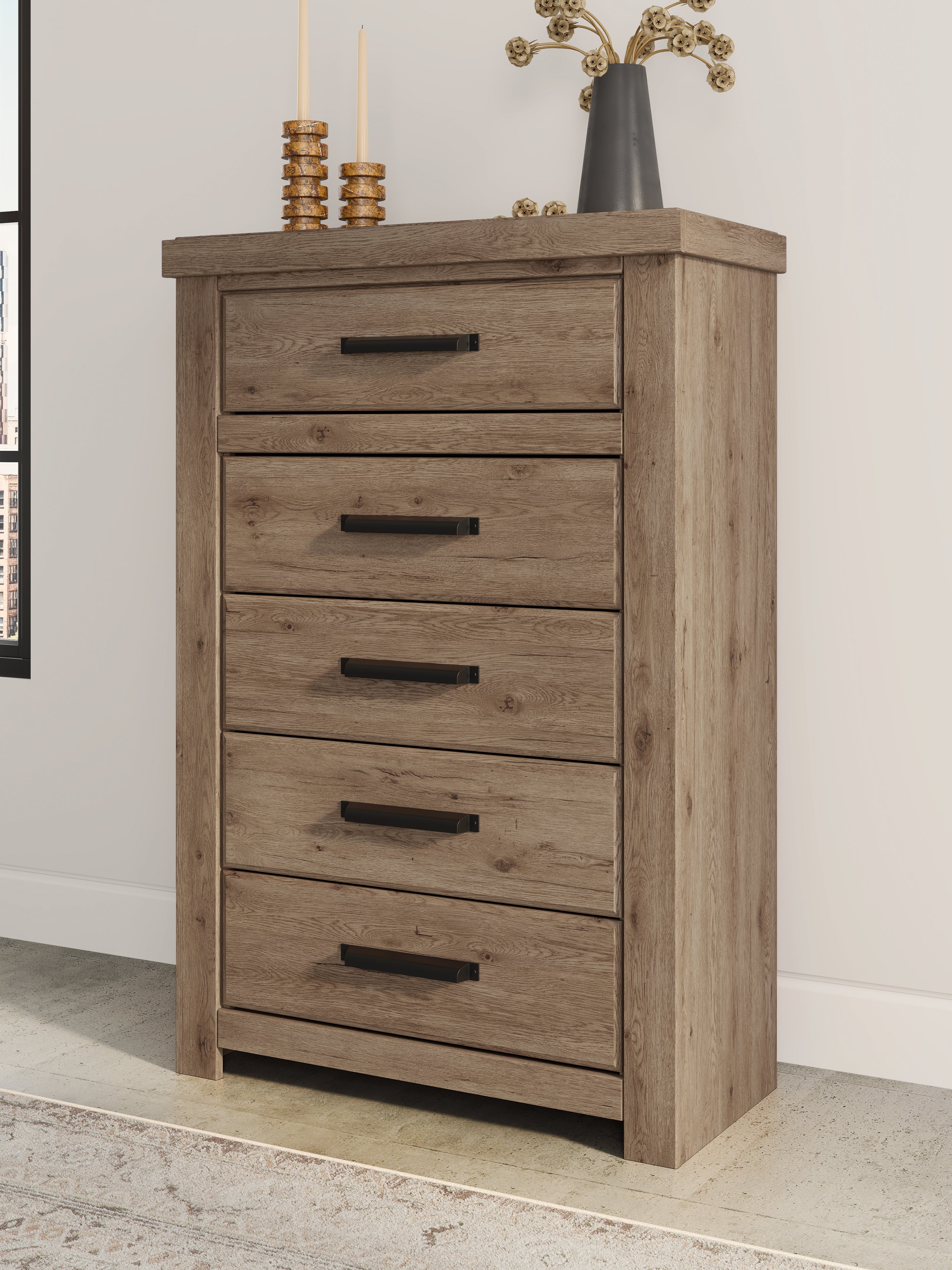 Diamond Furniture - Ashley Furniture - Oliandon Chest of Drawers - Five Drawer Chest - PCB2844-46
