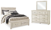 Diamond Furniture - Ashley Furniture - Bellaby Queen Panel Storage Bed, Dresser and Mirror - Queen Panel Storage Bed, Dresser and Mirror - B331B5