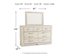 Bellaby Queen Panel Bed, Dresser and Mirror