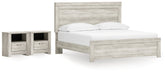 Diamond Furniture - Ashley Furniture - Bellaby King Panel Bed and 2 Nightstands - King Panel Bed and 2 Nightstands - B331B25