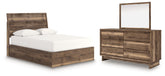 Diamond Furniture - Ashley Furniture - Chirason Queen Panel Bed, Dresser and Mirror - Queen Panel Bed, Dresser and Mirror - PCB3367B39