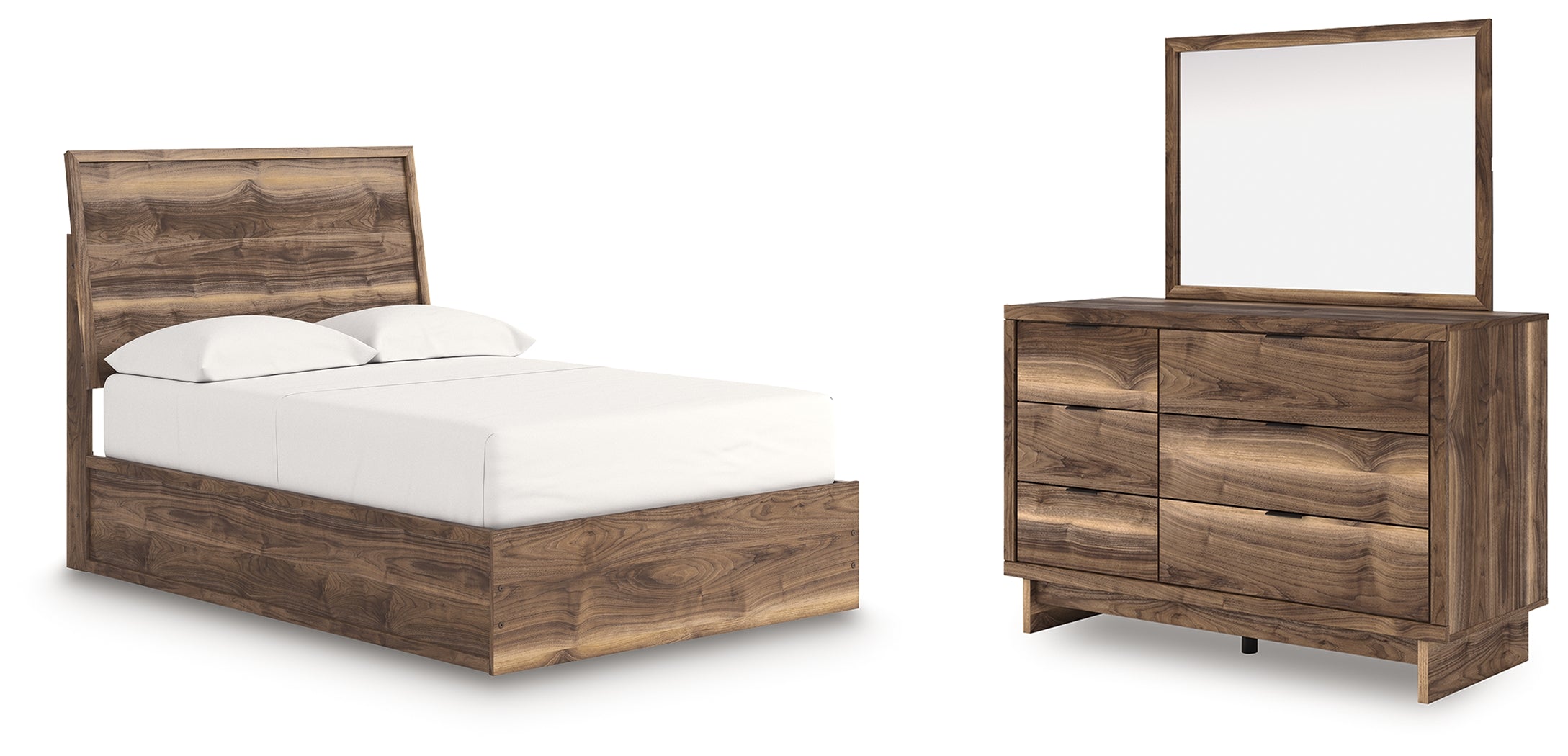 Diamond Furniture - Ashley Furniture - Chirason Full Panel Platform Bed, Dresser and Mirror - Full Panel Platform Bed, Dresser and Mirror - PCB3367B26