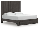 Diamond Furniture - Ashley Furniture - Fraluna King Panel Storage Bed - King Panel Storage Bed - PCB3370B9