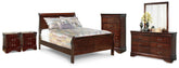 Diamond Furniture - Ashley Furniture - Alisdair Full Sleigh Bed, Dresser, Mirror, Chest and 2 Nightstands - Full Sleigh Bed, Dresser, Mirror, Chest and 2 Nightstands - B376B37