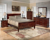 Diamond Furniture - Ashley Furniture - Alisdair King Sleigh Bed, Dresser, Mirror, Chest and 2 Nightstands - King Sleigh Bed, Dresser, Mirror, Chest and 2 Nightstands - B376B17