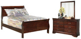 Diamond Furniture - Ashley Furniture - Alisdair Full Sleigh Bed, Dresser and Mirror - Full Sleigh Bed, Dresser and Mirror - B376B7