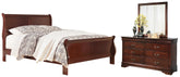 Diamond Furniture - Ashley Furniture - Alisdair King Sleigh Bed, Dresser and Mirror - King Sleigh Bed, Dresser and Mirror - B376B21