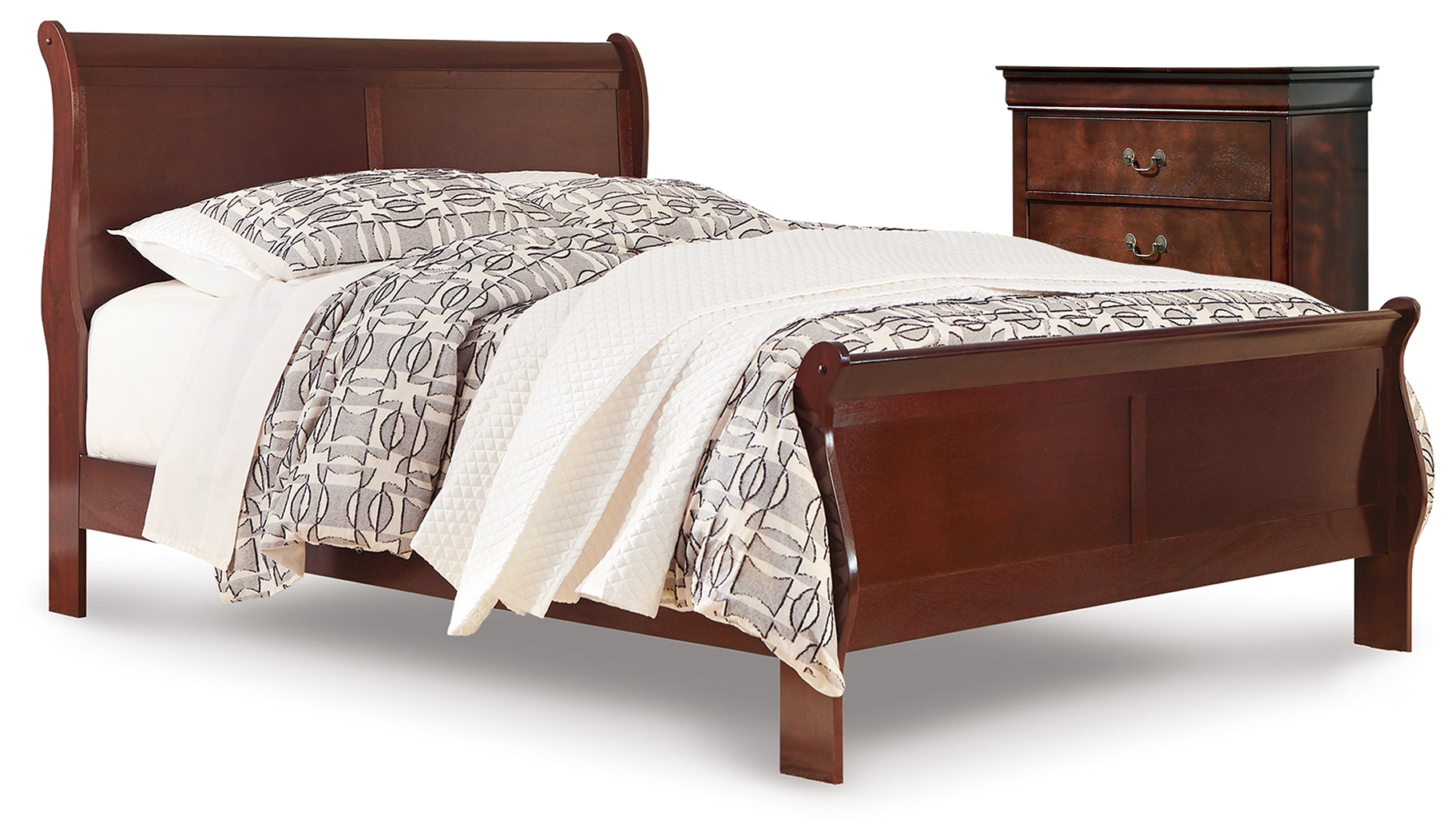 Diamond Furniture - Ashley Furniture - Alisdair Queen Sleigh Bed and Chest - Queen Sleigh Bed and Chest - B376B32