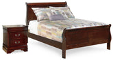 Diamond Furniture - Ashley Furniture - Alisdair Full Sleigh Bed and Nightstand - Full Sleigh Bed and Nightstand - B376B16