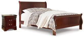 Diamond Furniture - Ashley Furniture - Alisdair Queen Sleigh Bed and Nightstand - Queen Sleigh Bed and Nightstand - B376B41
