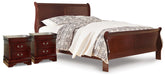 Diamond Furniture - Ashley Furniture - Alisdair Queen Sleigh Bed and 2 Nightstands - Queen Sleigh Bed and 2 Nightstands - B376B30
