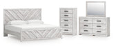 Diamond Furniture - Ashley Furniture - Cayboni King Panel Bed, Dresser, Mirror and Chest - King Panel Bed, Dresser, Mirror and Chest - B3788B18