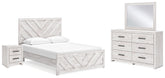 Diamond Furniture - Ashley Furniture - Cayboni Queen Panel Bed, Dresser, Mirror and Nightstand - Queen Panel Bed, Dresser, Mirror and Nightstand - B3788B8