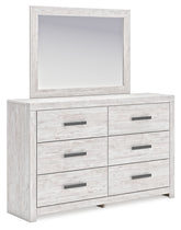 Diamond Furniture - Ashley Furniture - Cayboni Dresser and Mirror - Dresser and Mirror / Whitewash - B3788B1