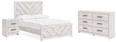 Diamond Furniture - Ashley Furniture - Cayboni Full Panel Bed, Dresser and Nightstand - Full Panel Bed, Dresser and Nightstand - B3788B16