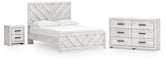 Diamond Furniture - Ashley Furniture - Cayboni Queen Panel Bed, Dresser and Nightstand - Queen Panel Bed, Dresser and Nightstand - B3788B9