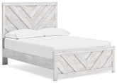 Diamond Furniture - Ashley Furniture - Cayboni Full Panel Bed - Full Panel Bed / Whitewash - B3788B2
