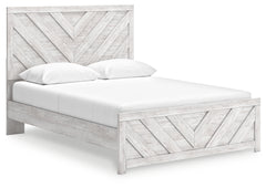 Diamond Furniture - Ashley Furniture - Cayboni Queen Panel Bed - Queen Panel Bed / Whitewash - B3788B4