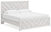 Diamond Furniture - Ashley Furniture - Cayboni King Panel Bed - King Panel Bed / Whitewash - B3788B7