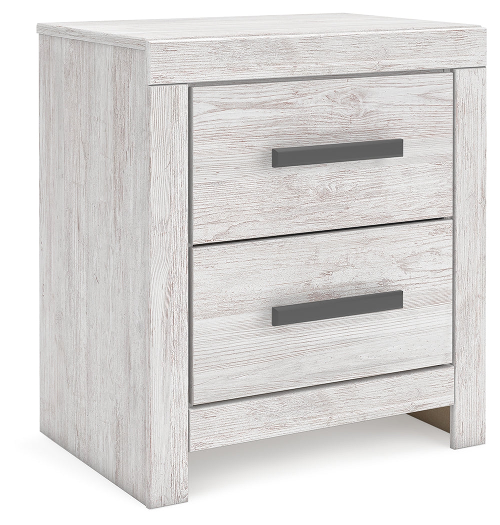 Diamond Furniture - Ashley Furniture - Cayboni Nightstand - Two Drawer Night Stand / Whitewash - B3788-92