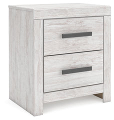 Diamond Furniture - Ashley Furniture - Cayboni Nightstand - Two Drawer Night Stand / Whitewash - B3788-92