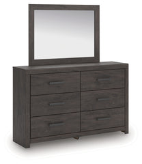 Prendonea Full Panel Bed, Dresser and Mirror