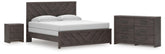 Diamond Furniture - Ashley Furniture - Prendonea King Panel Bed, Dresser and Nightstand - King Panel Bed, Dresser and Nightstand - B3789B16