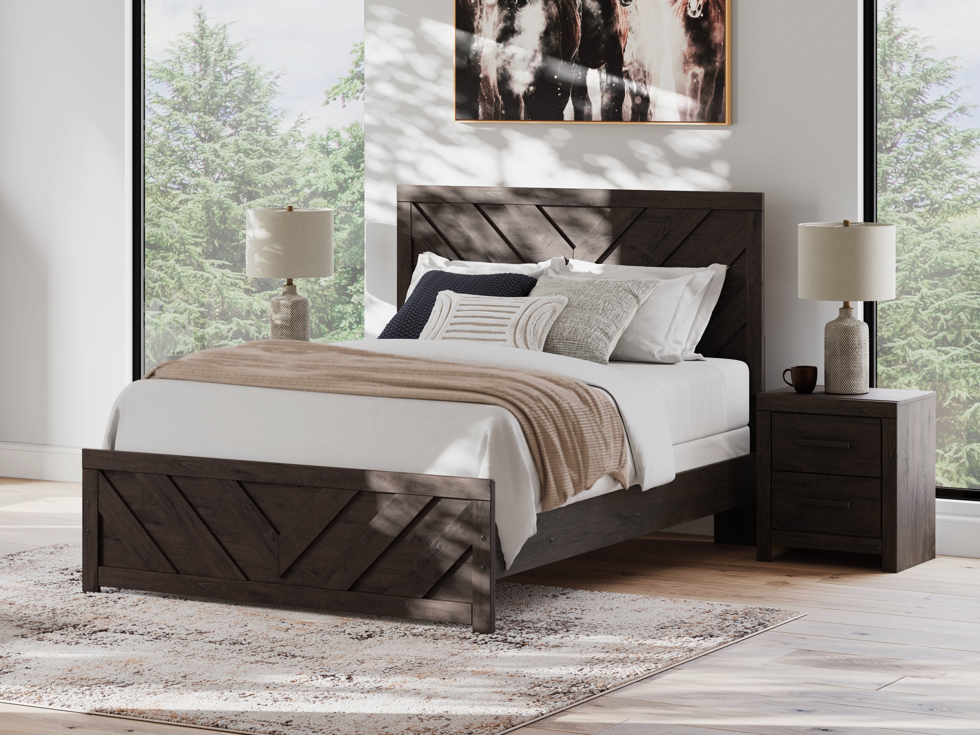 Diamond Furniture - Ashley Furniture - Prendonea Queen Panel Bed - Queen Panel Bed - B3789B4