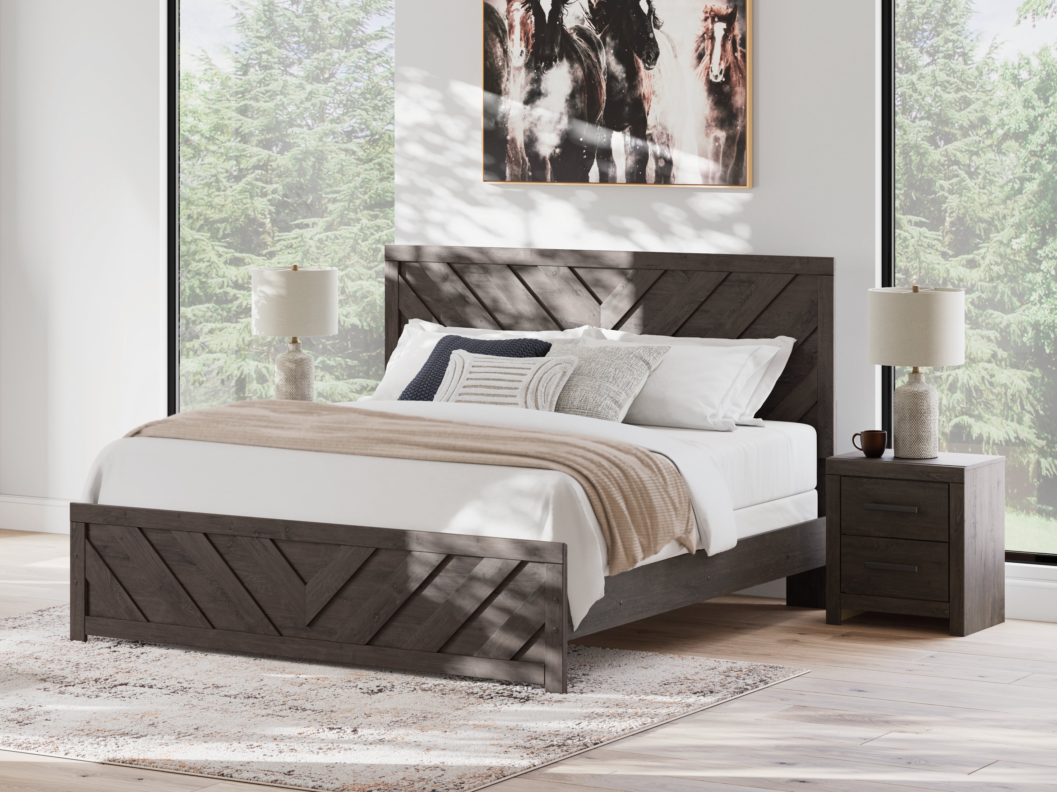 Diamond Furniture - Ashley Furniture - Prendonea King Panel Bed - King Panel Bed - B3789B8