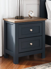 Diamond Furniture - Ashley Furniture - Landocken Nightstand - Two Drawer Night Stand - B414-92