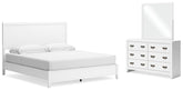 Diamond Furniture - Ashley Furniture - Binterglen King Panel Bed, Dresser and Mirror - King Panel Bed, Dresser and Mirror - B427B12