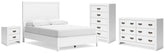 Diamond Furniture - Ashley Furniture - Binterglen Full Panel Bed, Dresser, Chest and Nightstand - Full Panel Bed, Dresser, Chest and Nightstand - B427B17