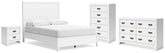 Diamond Furniture - Ashley Furniture - Binterglen Full Panel Bed, Dresser, Chest and Nightstand - Full Panel Bed, Dresser, Chest and Nightstand - B427B17