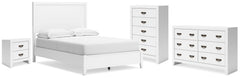 Diamond Furniture - Ashley Furniture - Binterglen Full Panel Bed, Dresser, Chest and Nightstand - Full Panel Bed, Dresser, Chest and Nightstand - B427B17