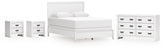 Diamond Furniture - Ashley Furniture - Binterglen Queen Panel Bed, Dresser and 2 Nightstands - Queen Panel Bed, Dresser and 2 Nightstands - B427B15