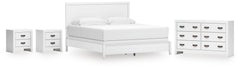 Diamond Furniture - Ashley Furniture - Binterglen King Panel Bed, Dresser and 2 Nightstands - King Panel Bed, Dresser and 2 Nightstands - B427B20