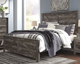 Diamond Furniture - Ashley Furniture - Wynnlow King Crossbuck Panel Bed - King Crossbuck Panel Bed - B440B11