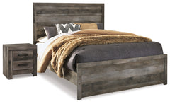 Diamond Furniture - Ashley Furniture - Wynnlow Queen Panel Bed and Nightstand - Queen Panel Bed and Nightstand - B440B44