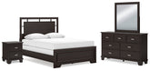 Diamond Furniture - Ashley Furniture - Covetown Queen Panel Bed, Dresser, Mirror and Nightstand - Queen Panel Bed, Dresser, Mirror and Nightstand - B441B12