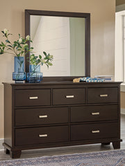 Diamond Furniture - Ashley Furniture - Covetown Dresser and Mirror - Dresser and Mirror - B441B1