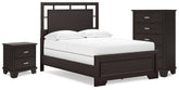 Diamond Furniture - Ashley Furniture - Covetown Full Panel Bed, Chest and Nightstand - Full Panel Bed, Chest and Nightstand - B441B16