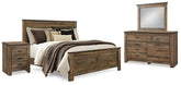 Diamond Furniture - Ashley Furniture - Trinell Queen Panel Bed, Dresser, Mirror and Nightstand - Queen Panel Bed, Dresser, Mirror and Nightstand - B446B88