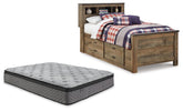 Diamond Furniture - Ashley Furniture - Trinell Twin Bookcase Bed with Mattress - Twin Bookcase Bed with Mattress - B446B106