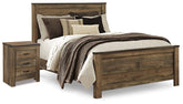 Diamond Furniture - Ashley Furniture - Trinell Queen Panel Bed and Nightstand - Queen Panel Bed and Nightstand - B446B58